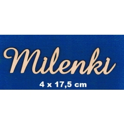 Milenki 4x17,5cm / SKLEJKA #3mm/ cz;amaze